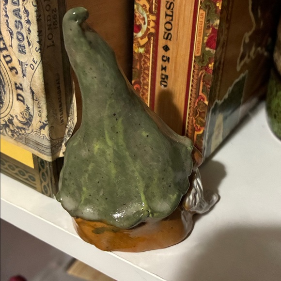 Green Hat Ceramic Gnome Figurine - Picture 2 of 6
